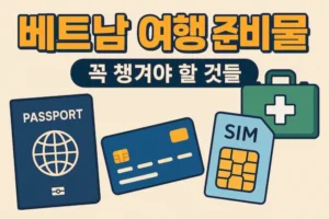 베트남 여행 준비물 썸네일