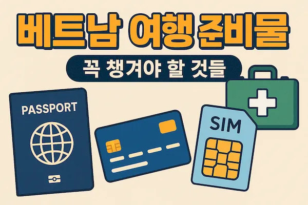 베트남 여행 준비물 완벽 가이드 (2026 최신판)